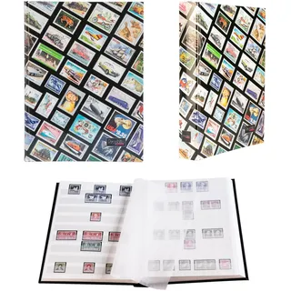 Prophila Briefmarken-Motiv-Einsteckbuch 60 weiße Seiten