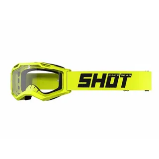 Shot Assault 2.0 Solid Offroad-brille - Neon Yellow Glossy - Clear/CAT0
