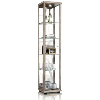 kmöbel Glasvitrine 33 x 37 x 176 cm Schwarz