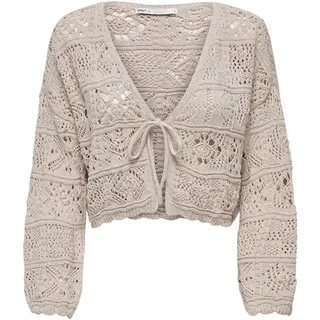 Only Onlbeach Life 7/8 O-N Cardigan KNT Noos grau L