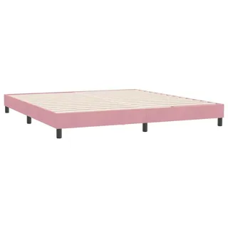 vidaXL Bettgestell ohne Matratze Rosa 180x220 cm Samt