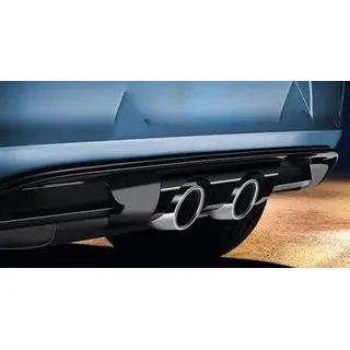 Sport Diffusor VW Golf 7 (5G) Original Zubehör R-Look Endrohre mittig Heckdiffusor 5G0071611GRU