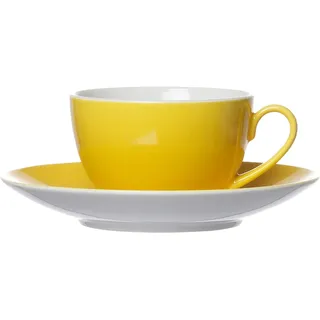 Ritzenhoff & Breker Kaffeetasse mit Untertasse 0,2 l Gelb 2 St.