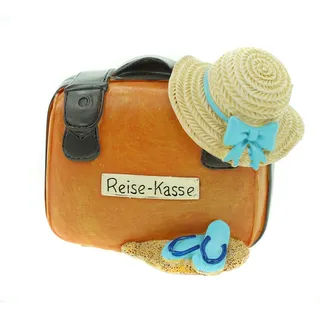 UDO Schmidt GmbH & Co Spardose Reisekoffer 11 cm Koffer Urlaubskasse Urlaub Kasse Sparschwein