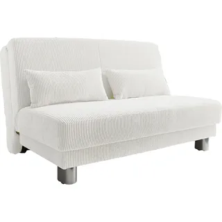 INOSIGN Schlafsofa INOSIGN "Gina", weiß, B:80cm H:86cm T:195cm, Sofas, Schlafsofa, mit einem Handgriff vom Sofa zum Bett