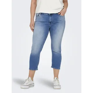 ONLY CARMAKOMA Carwilly Reg Waist DNM Capri Noos Jeans, Light medium Blue denim), 46, EU