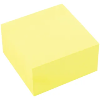 D.RECT - 009505 Haftnotizwürfel Super Sticky Notes |Notiz Klebezettel | Selbstklebende Haftnotizzettel in 51x51mm 400 Blatt Gelb