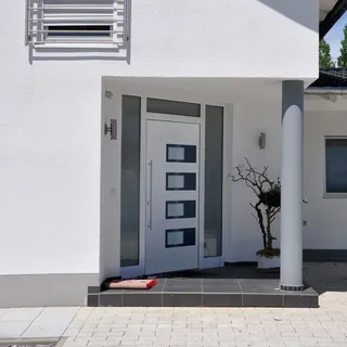 vidaXL Haustür rechts 100 x 200 cm Weiß