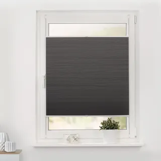 Wabenplissee LICHTBLICK ORIGINAL "Thermo-Plissee Klemmfix ohne Bohren, Verdunkelung, verspannt" Gr. 3, grau (grau, weiß, weiß), B:55cm H:130cm, Plissees, Wabenplissee, energiesparend, Thermo-beschichtet, Topseller