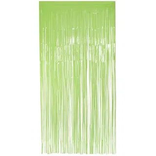 Boland - Folienvorhang neon, 200 x 100 cm, Partydeko für Silvester, Hochzeit oder Geburtstag, Dekoration, Lametta Vorhang