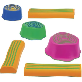 edxeducation Step-a-Trail - 6-teiliger Hindernisparcours für Kinder im Garten - Indoor und Outdoor - Fördert Koordination und Selbstvertrauen - Körperliches und sensorisches Spiel