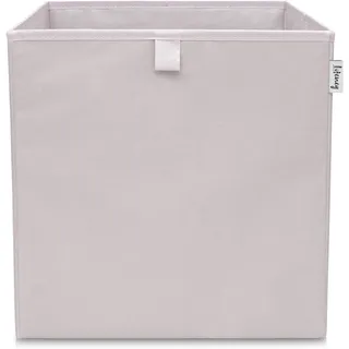 Lifeney Aufbewahrungsbox Hellgrau I Spielzeugbox passend für Würfelregale I Ordnungsbox für das Kinderzimmer I Aufbewahrungskorb als Accessoire für dein Zuhause | 33x33x33 cm