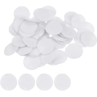 sourcing map 100 Stück Runde Bastelfilz 15mm, Filzkreise Handwerk Filz Pads Vliesstoff Filzkissen für Nähen, DIY Projekt, Bastelarbeiten, Handwerk, Decoration (Weiß)