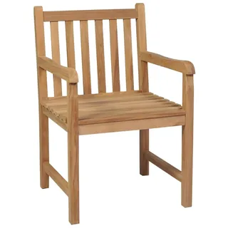 VidaXL 3062734, Terrasse, Gepolsterter Sitz, Teak, Blau, Polyester, 580 mm - Blau