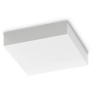 Ideal Lux 1 LED-Deckenleuchte 25x25 cm Kunststoff IP65 weiß