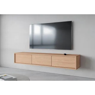 INOSIGN Lowboard "Frida", braun (eiche, eiche), B:180cm H:32cm T:36cm, FSC-zertifizierter Holzwerkstoff, Melamin, Sideboards, Lowboard, Hängend oder stehend montierbar