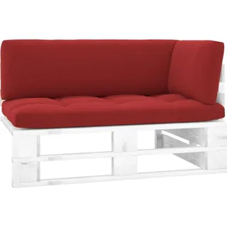 Outdoor-Ecksofa Paletten Kiefernholz Imprägniert Weiß - Weiß, Bunt
