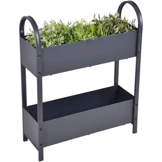 Garden Pleasure TULPIA Hochbeet 60,0 x 75,0 x 75 cm Grau