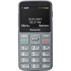 Panasonic KX-TU160 Easy Use Mobile Phone Pilkas, 2.4 ", TFT-LCD, 240 x 320, USB version USB-C, Built-in camera (0.03 GB, Grau, Single SIM, 0.30 Mpx, 2G), Smartphone, Grau