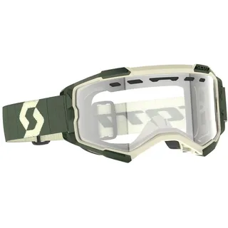 Scott Fury Enduro, Crossbrille - Grün/Beige Klar - Einheitsgröße