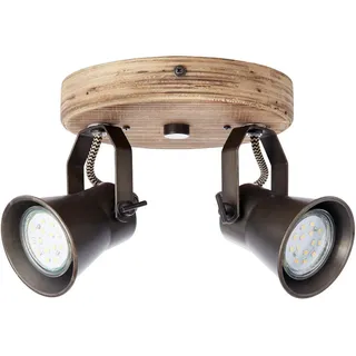 Brilliant Seed schwarz Holz, GU10 5W, ohne Leuchtmittel schwen...