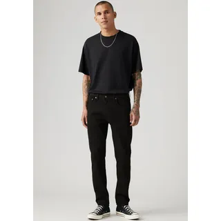 Tapered-fit-Jeans LEVI'S "512 Slim Taper Fit", Herren, Gr. 31, Länge 30, schwarz (native cali), Denim/Jeans, Obermaterial: 99% Baumwolle, 1% Elasthan, schmal lang, Jeans Tapered-fit-Jeans, mit Markenlabel