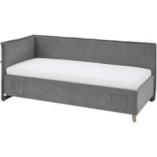 Meise Möbel meise.möbel Kinderbett »FUN II«, Polsterbett wahlweise mit Bettkasten, Jugendbett inkl. USB-Anschluss, grau
