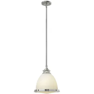 Elstead Lighting Hängeleuchte , Chromfarben , Metall, Glas , 42 cm , Grüner Punkt, RoHS , Lampen & Leuchten, Leuchtenserien