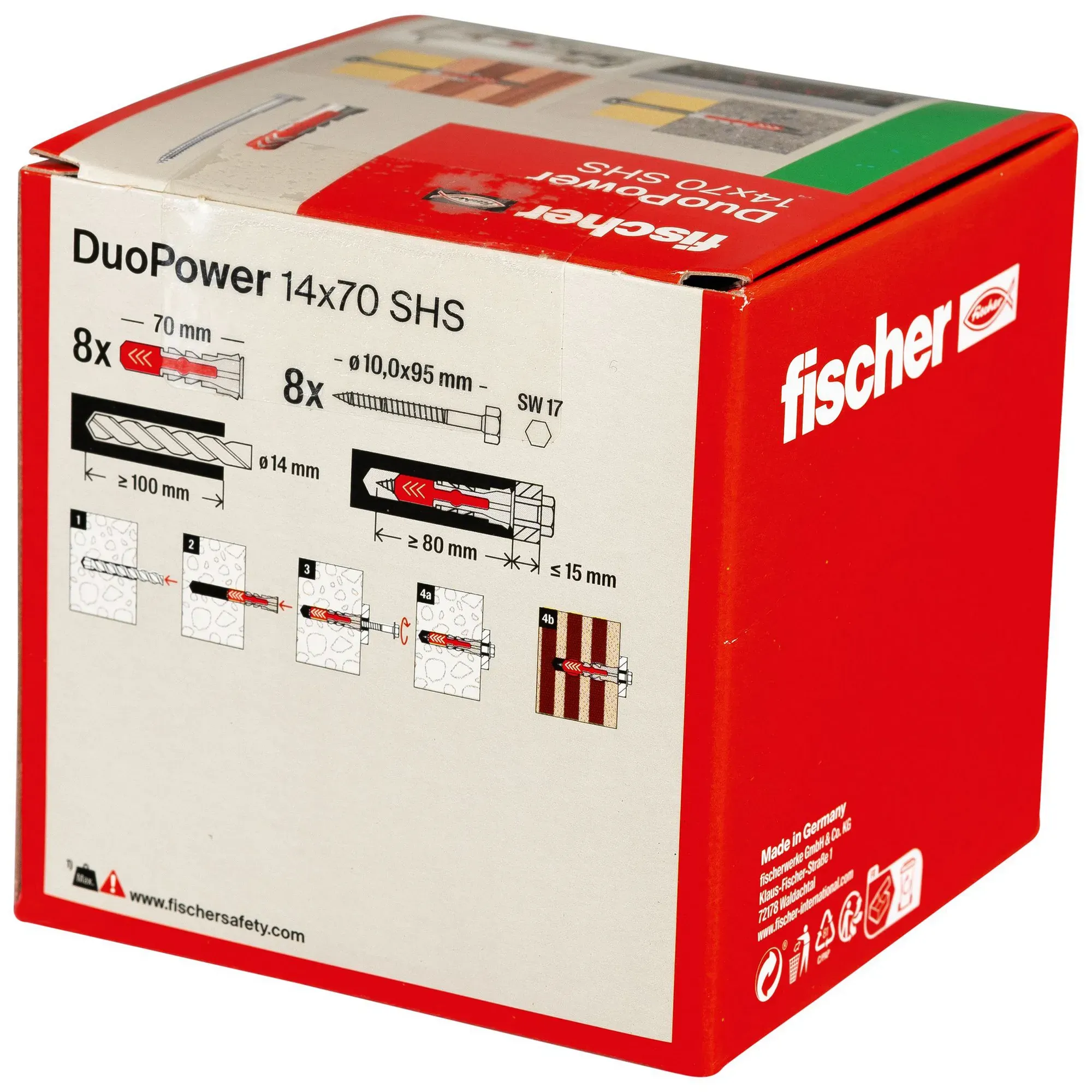 Bild von DUOPOWER 14x70 S LD 2-Komponenten-Dübel 70mm 14mm 538259 10St.