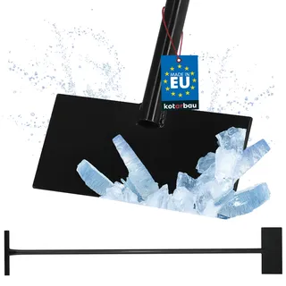 KOTARBAU® Eisstößer mit Metallstiel Schwarze Scharfer Eishacker für Schnee Eis