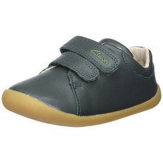 Clarks Roamer Craft T Sneaker, Green Leather, 18.5 EU
