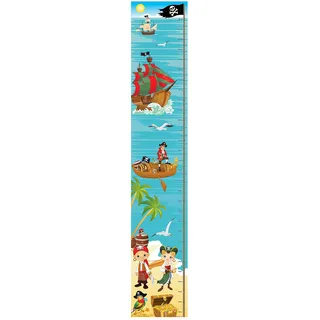 Wee Blue Coo Pirat Sea Treasure Ship Schlafzimmer Decor Junge Mädchen Kinder Messlatte