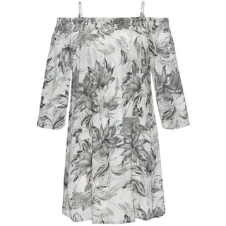 VIVANCE Off-Shoulder-Kleid Blumen Schwarz/Weiß 34