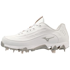 Mizuno Damen 9-spike Swift 8 Low Metal Softball-Stollen, weiß, 41 EU