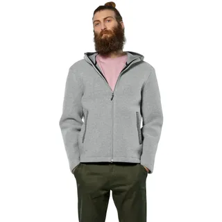 Salewa Wolljacke Fanes Sarner Full-Zip (aus alpinem Wollstrick, warm) silber/grau melange Herren
