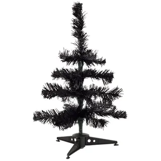 eBuyGB Künstlicher Mini-Weihnachtsbaum, Schwarz