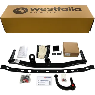 Westfalia abnehmbare Anhängerkupplung VW Caddy III + IV (inkl Maxi, Alltrack) (BJ 09/2010-09/2020) - im Set mit 13-pol. fzg.-spez. Westfalia Elektrosatz