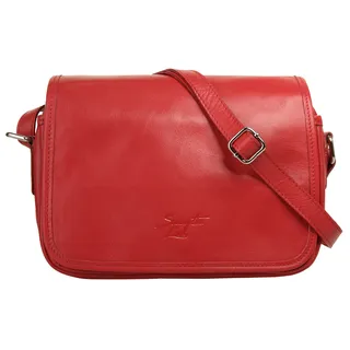 Samantha look Umhängetasche Leder Red