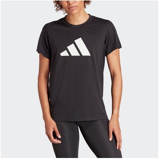 Adidas Train Essentials Big Performance Logo T-Shirt, Black/White, XS