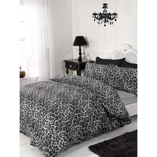 Rapport Leoparden-Bettwäsche-Set, 4-TLG., Mono, King Size