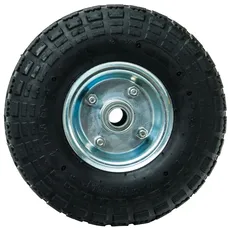 Aufblasbares Rad 25,4 cm (10 Zoll), aus Metall, 260 x 85 mm, Loch 20 mm