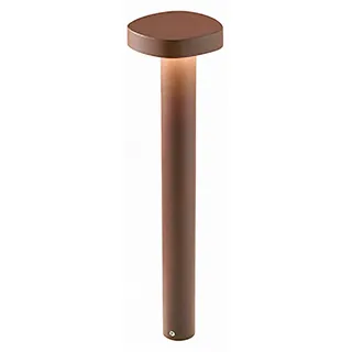 Zafferano Ciottolo - LED-Pollerleuchte für den Außenbereich IP54 7W 3000K modernes Design aus Aluminium für Gärten und Wege - 70 cm Corten