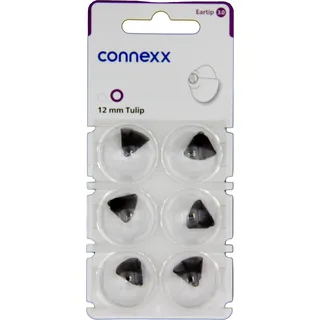 connexx Eartip 3.0 12 mm Tulip Domes 6er Blister Lila Hörgeräteschirmchen Silikon 10993683