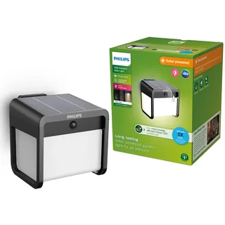 Philips Solar-Wandleuchte mit Sensor schwarz 3000K 250/25lm