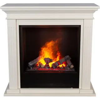 Xaralyn Elektrokamin Cadiz EC6-MDW - Weiße MDF-Kaminverkleidung - Wasserdampfkamin - Fernbedienung - Weiß