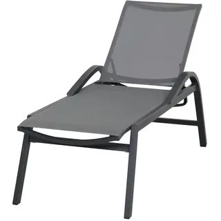 Siena Garden Milos Rollliege 177 x 65 x 117 cm matt-anthrazit/schwarz