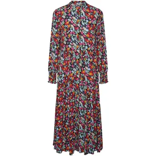 YAS Damen Yasalira Ls Long Shirt Dress S. Noos, Garden Topiary/Aop:small Flower Print, L