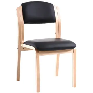 Teqler Wartezimmer-Stuhl schwarz