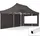 Faltpavillon 3 x 6 m inkl. 2 Seitenteile Dunkelgrau