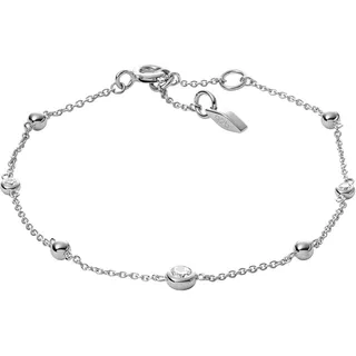Fossil Glitz By The Yard Armband Silber JFS00452040 Größe 16,5 cm